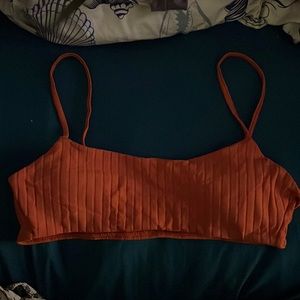 Rust colored bikini top with removable padding! High quality
